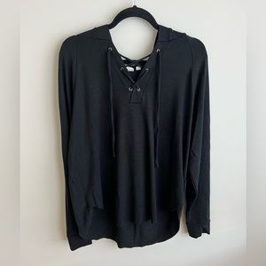 Gap Lace Up Hooded Sweater